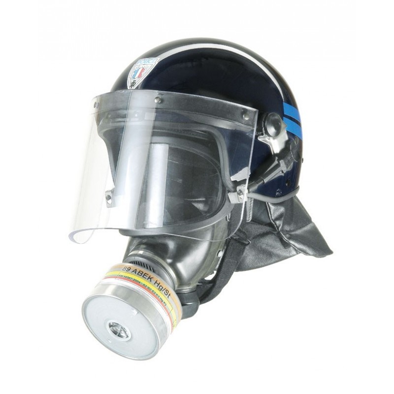 Masque à gaz anti-chimique d'urgence masque anti-incendie filtre  auto-amorçant masque de protection masque monté sur la tête masque à gaz